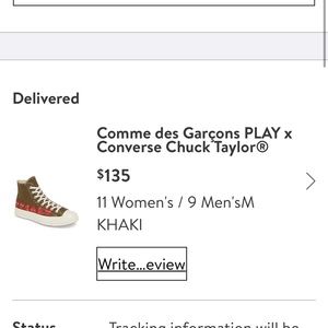 Comme des Garçons PLAY x Converse Chuck Taylor BRAND NEW never worn.